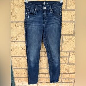 7 for all mankind ru0041856a Dark Blue Skinny Jeans Size 25